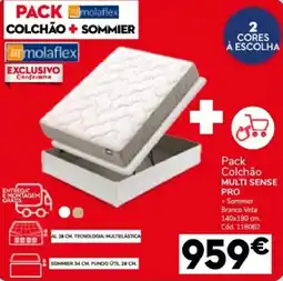 Conforama Pack colchão molaflex multi sense pro promoção