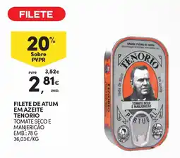 Continente filete de atum tenorio tomate seco e manjericao promoção