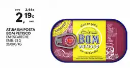 Continente Bom petisco atum em posta em escabeche promoção