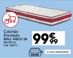 Conforama Colchão Enrolado Roll Visco 19 promoção