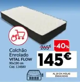 Conforama Colchão Enrolado Vital Flow promoção