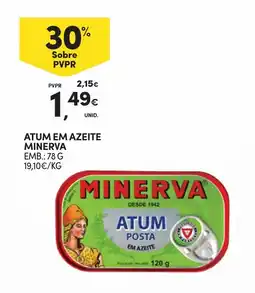 Continente atum em azeite minerva promoção