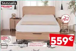 Conforama Somnalis sommier moma promoção