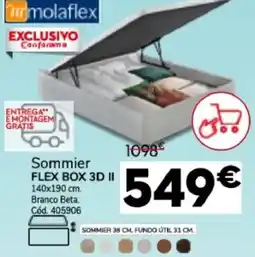 Conforama molaflex sommier flex box 3d ii promoção