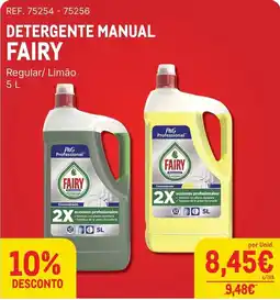 Makro Detergente manual fairy promoção