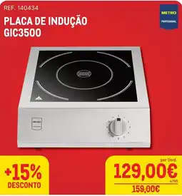 Makro Placa de indução metro professional gic3500 promoção