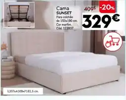 Conforama Cama sunset promoção