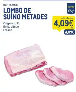 Makro Lombo de suíno metades metro chef promoção