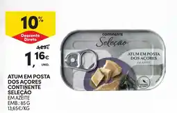 Continente Atum em posta dos acores continente seleção promoção
