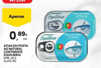 Atum em posta ao natural continente equilíbrio