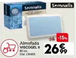 Conforama Somnalis Almofada Viscogel II promoção