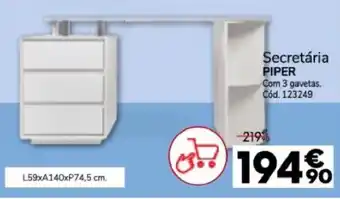 Conforama Secretária PIPER promoção