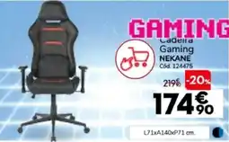 Conforama Cadeira Gaming Nekané promoção