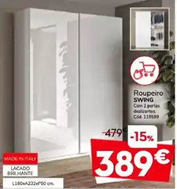 Conforama Roupeiro swing promoção