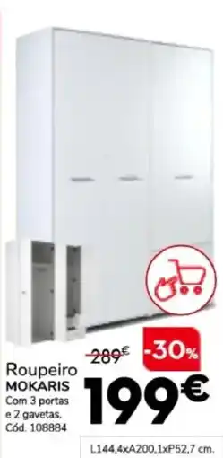 Conforama Roupeiro mokaris promoção