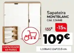 Conforama Sapateira montblanc promoção