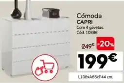 Conforama Cómoda capri promoção