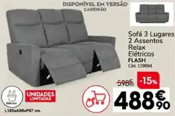 Conforama Sofá 3 Lugares Flash promoção