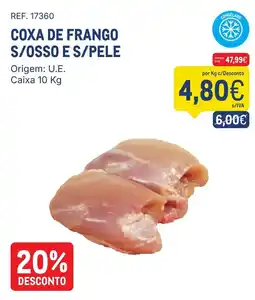 Makro Coxa de frango s/osso e s/pele promoção