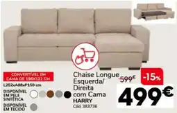 Conforama Chaise Longue Esquerda/Direita com Cama HARRY promoção
