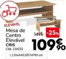 Conforama Mesa de Centro Elevável Cris promoção