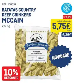 Makro batatas country deep crinkers mccain promoção