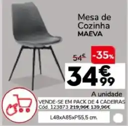 Conforama Mesa de cozinha maeva promoção
