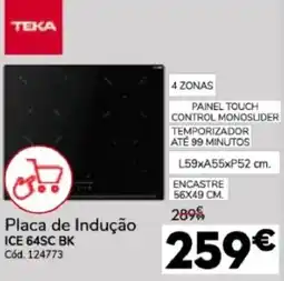 Conforama Placa de Indução Teka ICE 64SC BK promoção