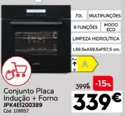Conforama Conjunto Placa Indução + Forno promoção