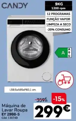 Conforama Máquina de lavar roupa candy ey 29b8-s promoção