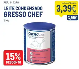 Makro Leite condensado gresso chef promoção