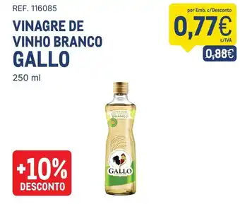 Makro Vinagre de vinho branco gallo promoção