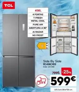 Conforama Tcl side by side rc456cxe0 promoção
