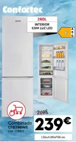 Conforama Confortec Combinado CFB296WE promoção