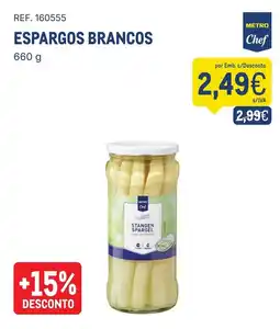 Makro Espargos brancos metro chef promoção