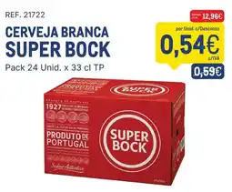 Makro Cerveja branca super bock promoção