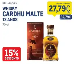 Makro whisky cardhu malte 12 anos promoção