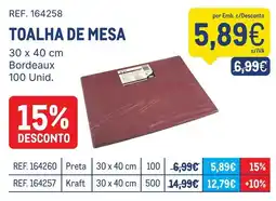 Makro Toalha de mesa bordeaux promoção