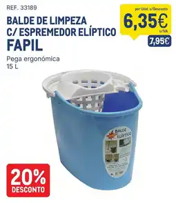 Makro balde de limpeza c/ espremedor elíptico fapil promoção