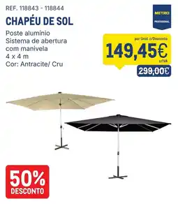 Makro Chapéu de sol metro professional promoção