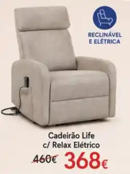 Hiper Centro do Móvel Cadeirão Life c/ Relax Elétrico promoção