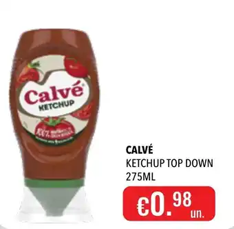 Calvé ketchup top down