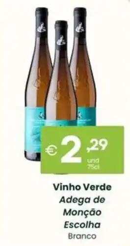 Roque Supermercados Vinho Verde Adega de Monção Escolha Branco promoção