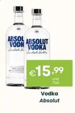 Roque Supermercados Vodka Absolut promoção