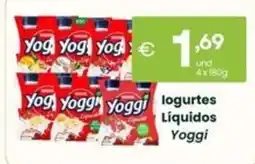 Roque Supermercados logurtes líquidos yoggi promoção