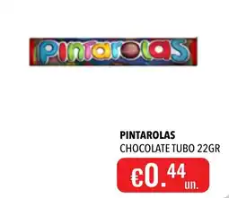 Central Cash Pintarolas chocolate tubo promoção