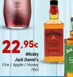 GidaCarnes Supermercados Whisky Jack Daniel's Fire / Apple / Honey promoção