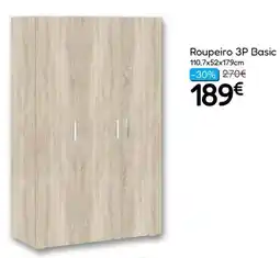 Hiper Centro do Móvel Roupeiro 3P Basic promoção