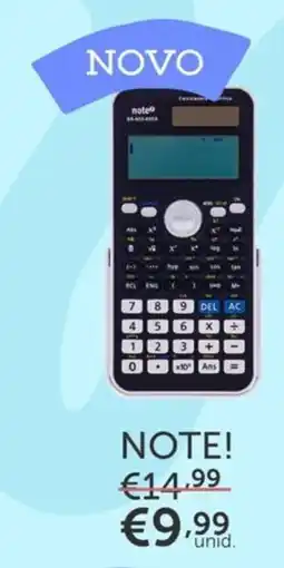 Note! Note! calculadora promoção