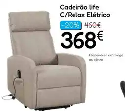 Hiper Centro do Móvel Cadeirão life C/Relax Elétrico promoção